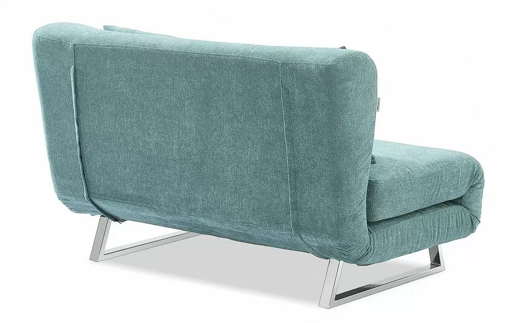 Диван-кровать Rosy 2-х местный, бирюзовый/хром - фото 11