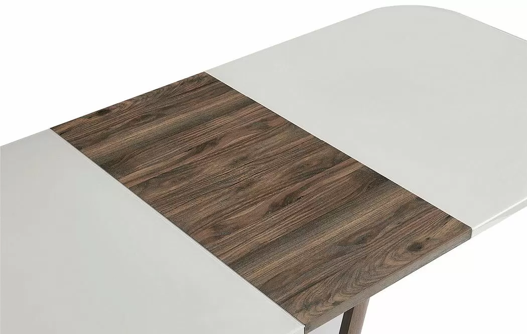 Стол раскладной Ester 160-200, бежевый/коричневый - фото 14