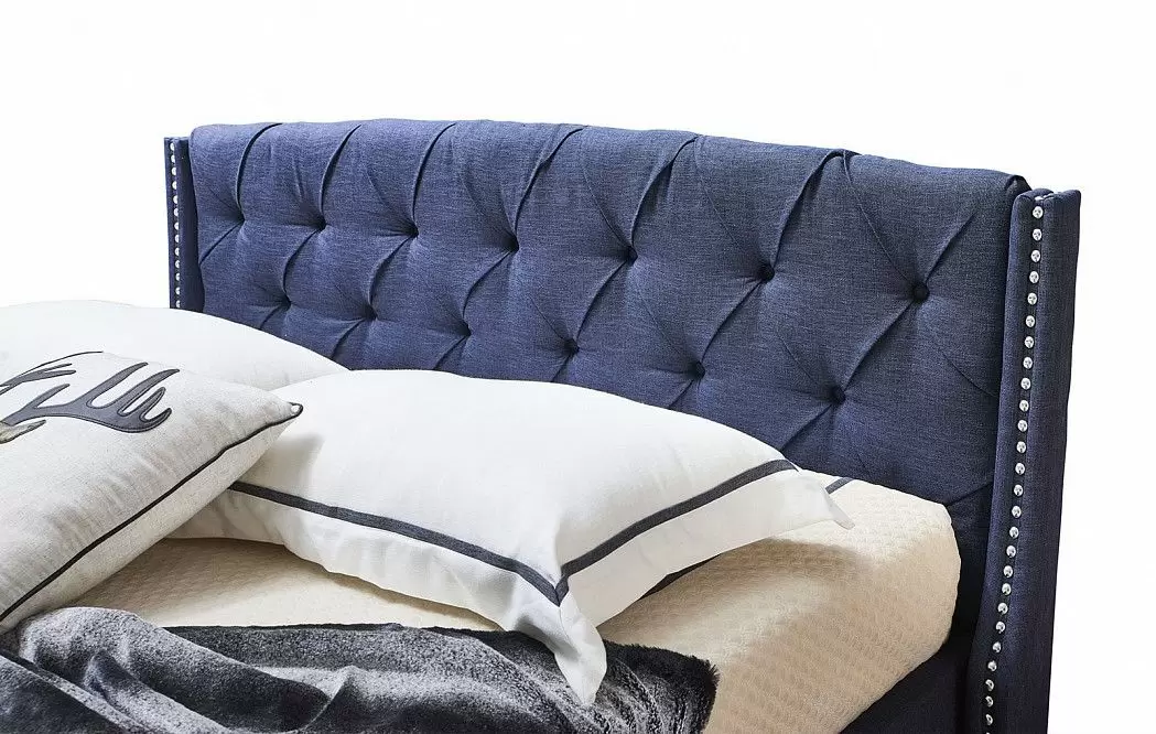 Кровать Evita 160x200 (с подъемным механизмом), темно-синий - фото 5
