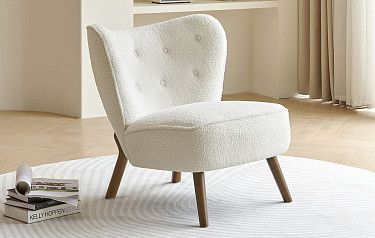 Кресло Gladys, слоновая кость/орех