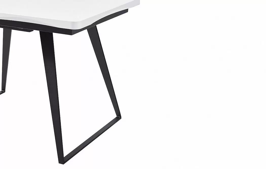 Стол раскладной Frankfurt 110-140, белый/черный - фото 9