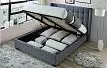 Кровать Olivia 180х200 (с подъемным механизмом), серый