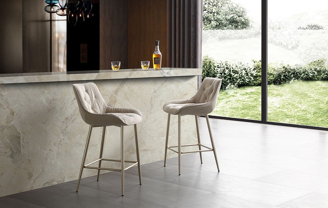 Стул барный Joely Bar (76), бежевый/шампань - фото 2