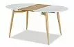 Стол раскладной Suzy 120-200, белый/дуб