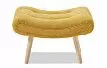 Кресло и оттоманка Dolce Vita, желтый шафран/натуральный