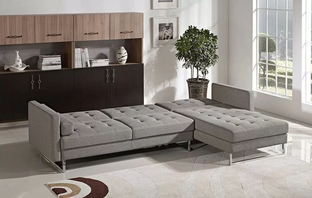 Диван Chicago угловой (правый), серо-коричневый - фото 3