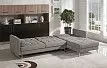 Диван Chicago угловой (правый), серо-коричневый