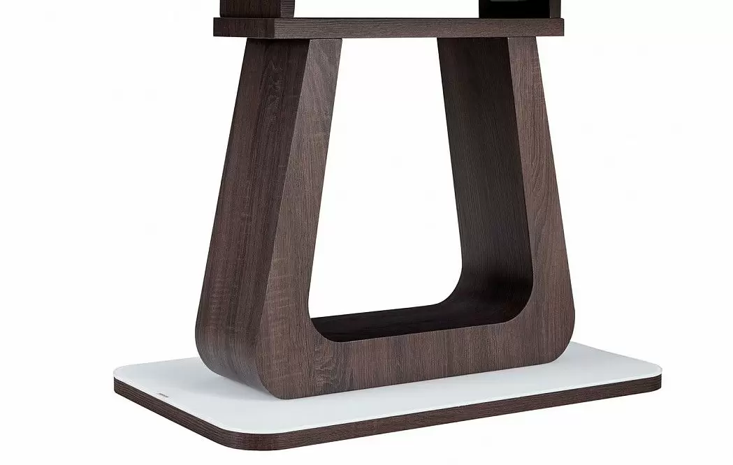 Стол раскладной Rosanna 120-160, темно-коричневый/белый - фото 8