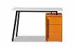 Стол письменный Flame, белый/оранжевый