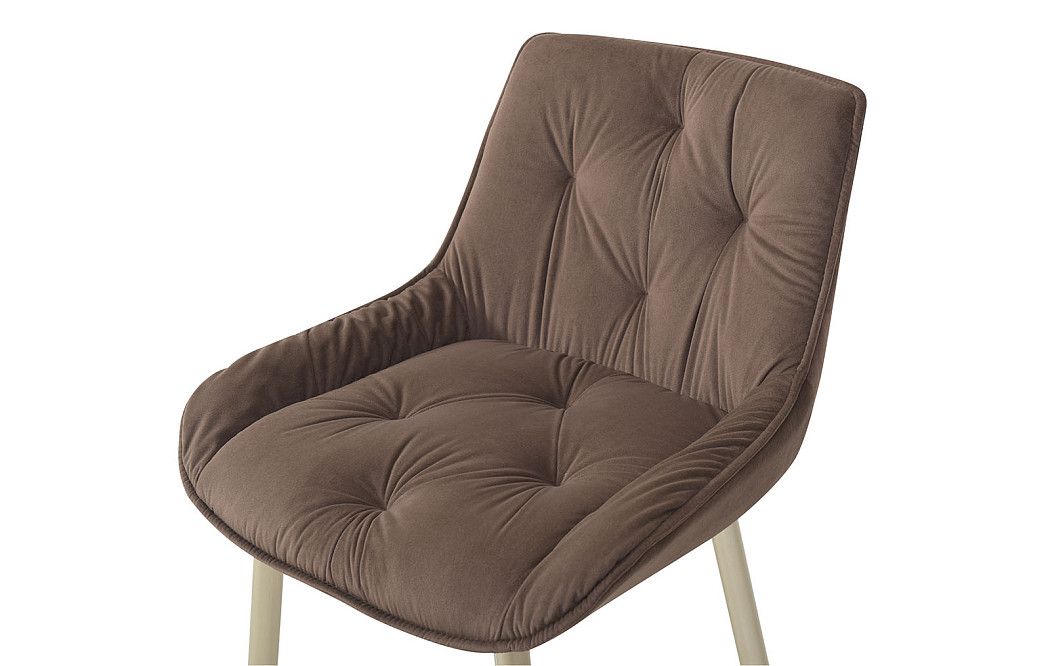 Стул барный Joely Bar (76), коричневый/шампань - фото 5