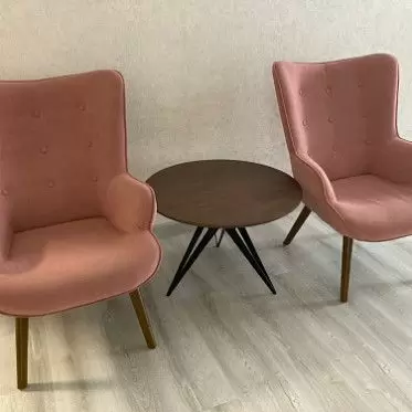 Стол журнальный Elegance (80), орех/черный