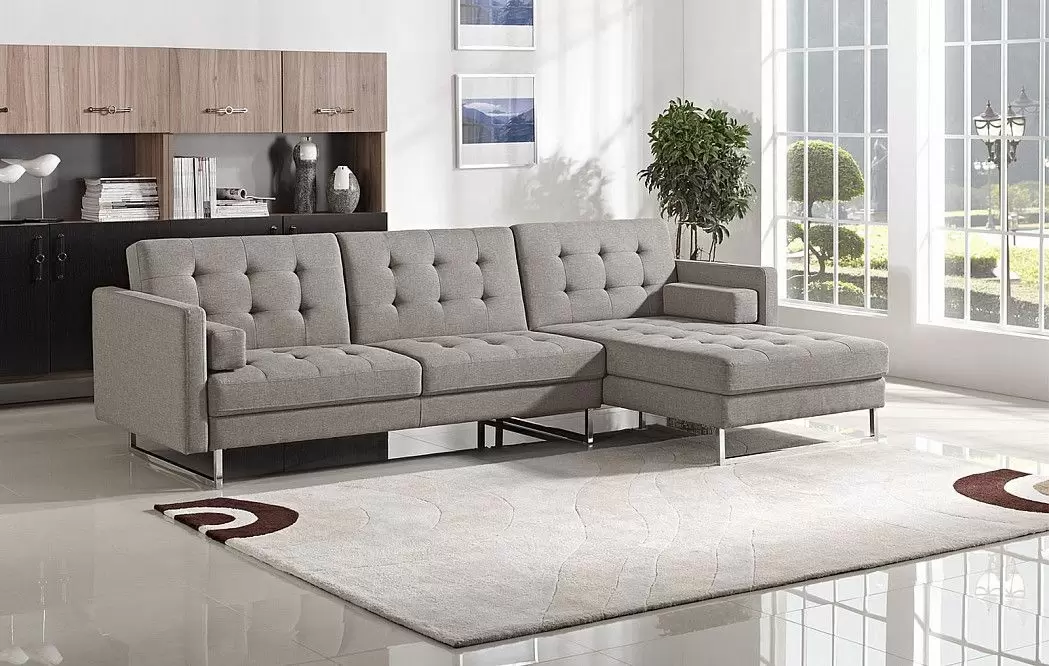 Диван Chicago угловой (правый), серо-коричневый