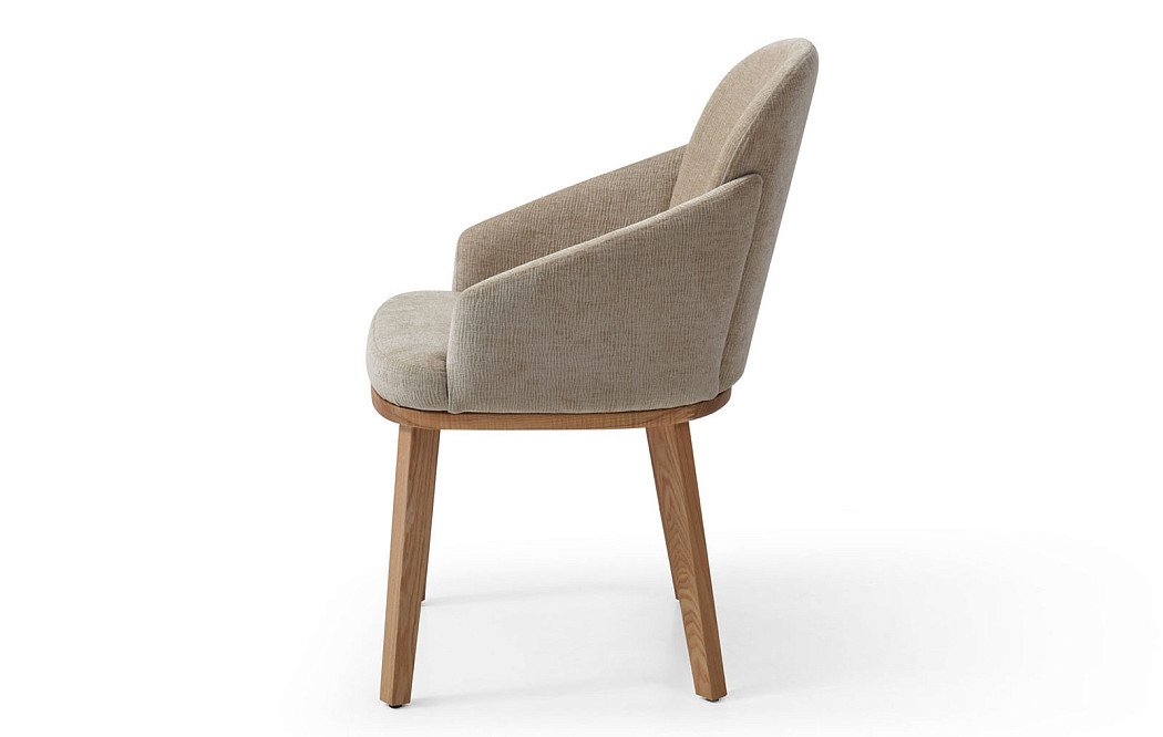 Стул Clarissa, бежевый/орех - фото 4