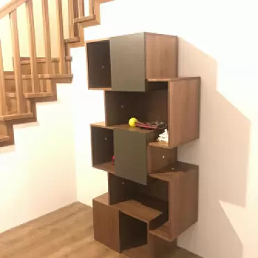 Стеллаж Palo Grey, орех/серые дверцы IMG-20200806-WA0033