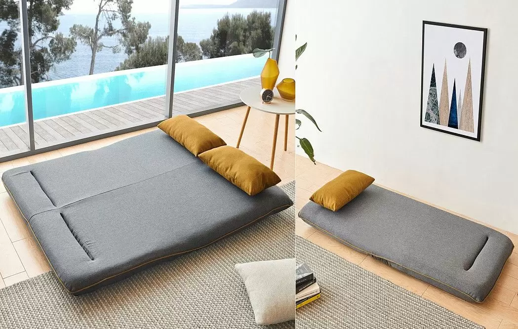 Комплект мягкой мебели Justin, темно-серый/желтый - фото 2