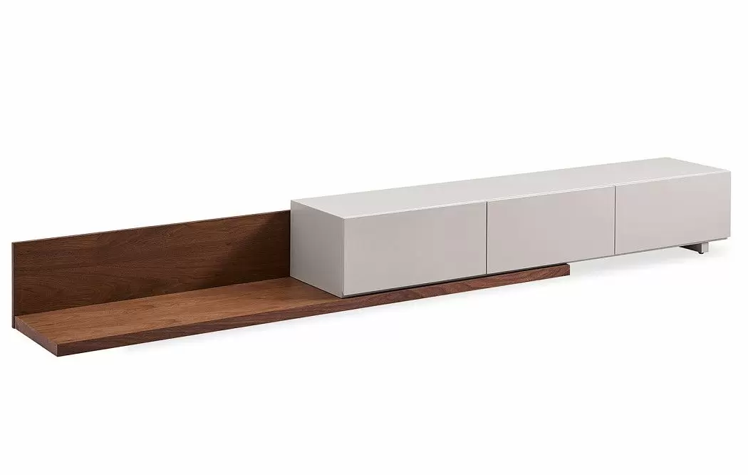 ТВ Тумба Gerda, серо-бежевый/орех - фото 3