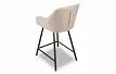 Стул полубарный Edwin, пудровый/черный