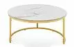 Набор из 2-х столов журнальных Nocturne, белая керамика/золото