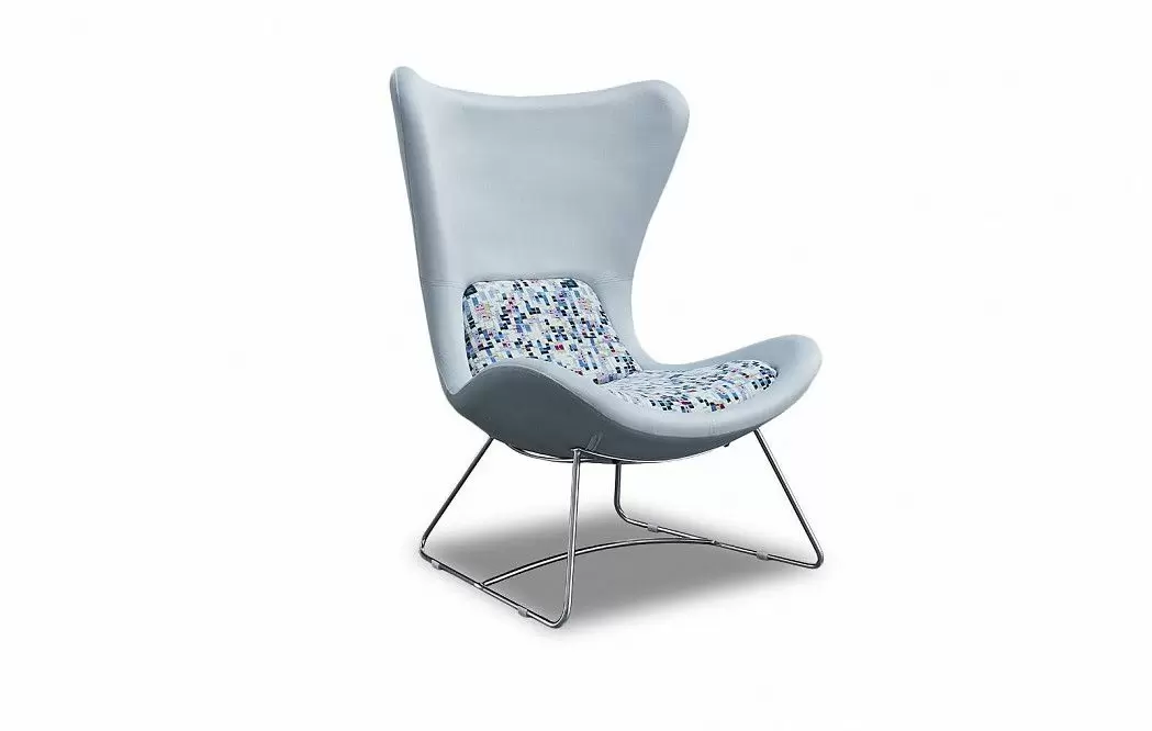 Кресло Weekend I, голубой/рисунок - фото 4
