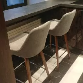 Стул полубарный Joan (65), светло-серый