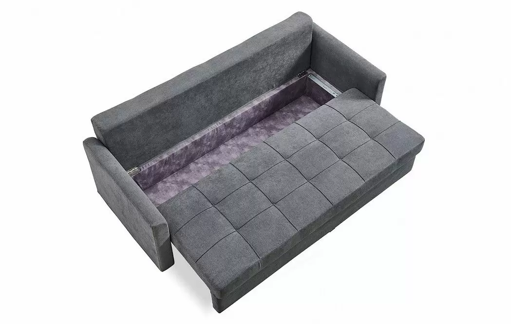 Диван-кровать Jeffrey, цвет темно-серый/мята - фото 9