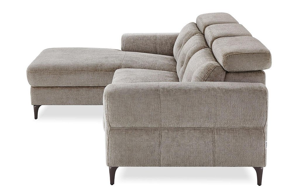 Диван-реклайнер Adeline угловой (левый), серо-бежевый - фото 11