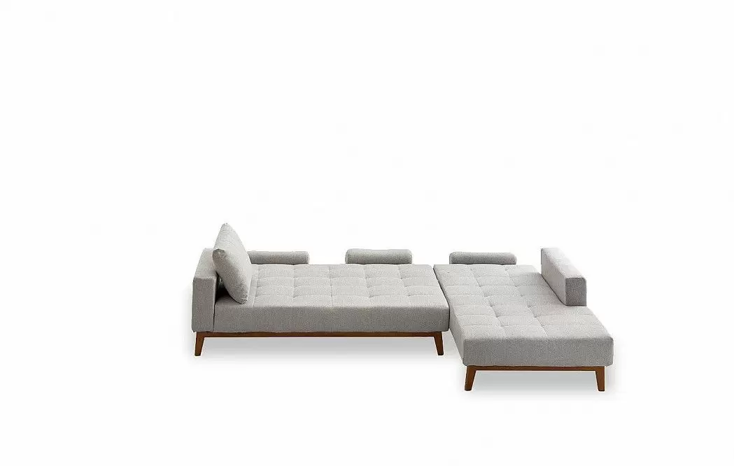 Диван-кровать Summer угловой (правый), серый - фото 9