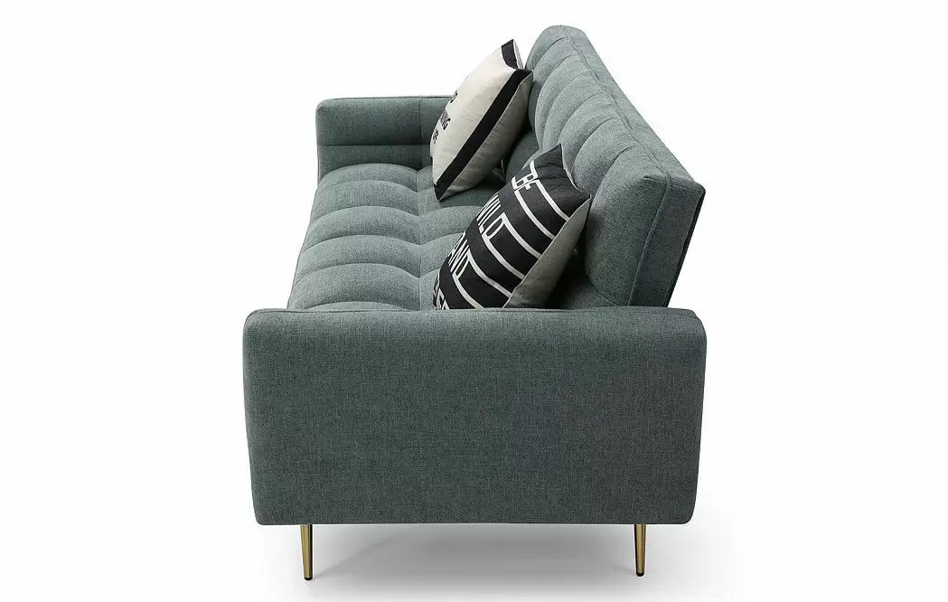 Диван-кровать Madrid, зеленый/золотые ножки - фото 11