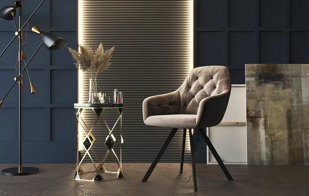 Стул Glenn, серо-бежевый - фото 6