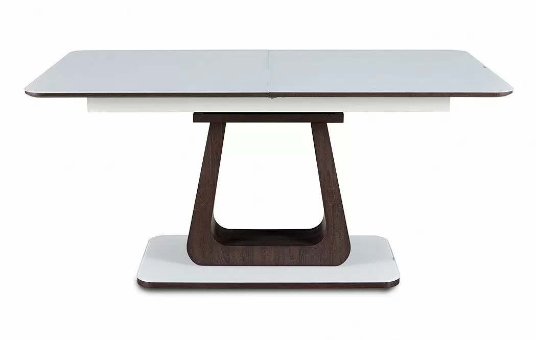 Стол раскладной Rosanna 160-200, темно-коричневый/белый - фото 5
