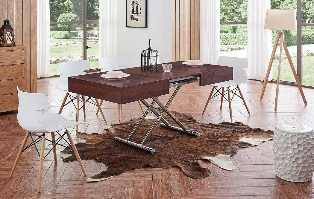 Обеденная группа Kimberly & Dakota, орех/белый