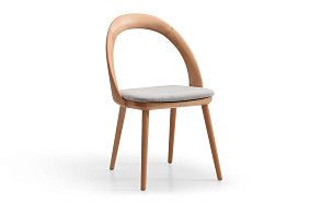 Стул April, серый/бук