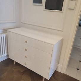 Комплект для спальни Carrera, лиловый/орех