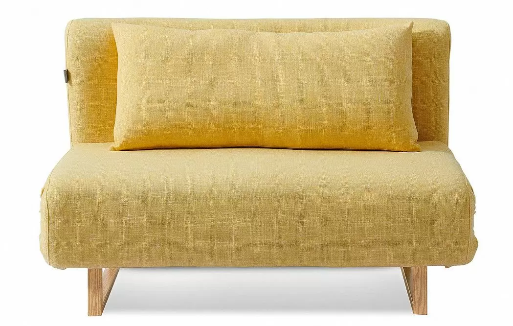Диван-кровать Rosy 2-х местный, желтый/без принта - фото 4