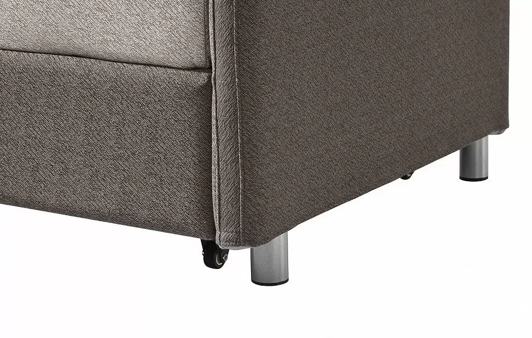 Диван-кровать Claire (1,5-спальный), бежевый/коричневый - фото 7