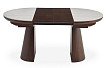Стол раскладной Judy 100/130/160, керамика/орех