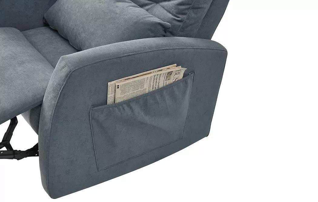 Кресло-реклайнер Vegas, серый цвет - фото 10