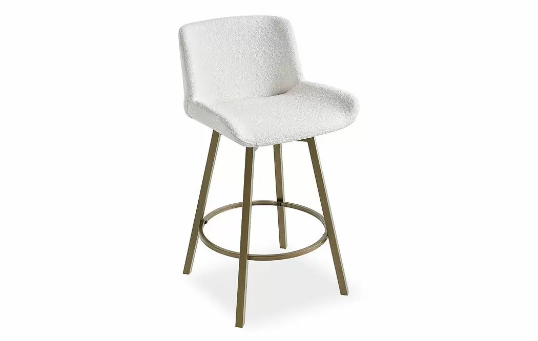 Стул полубарный Jasmin, кремовый/медь