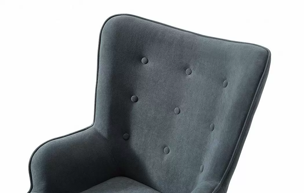 Кресло и оттоманка Hygge, графит/натуральный - фото 5