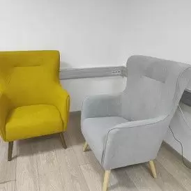 Кресло Camilla, бирюзовый/натуральный