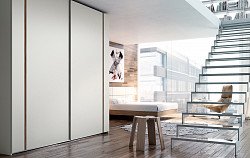 Отзыв о товаре Шкаф ONE с 2 раздвижными дверями 195 H240, каменный/орех (YM505)