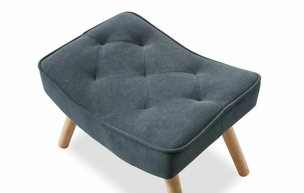 Кресло и оттоманка Hygge, графит/натуральный - фото 10