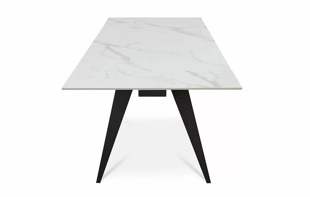 Стол раскладной Ramses 180-250, белый мрамор/черный - фото 7