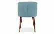 Стул Belle, голубой велюр