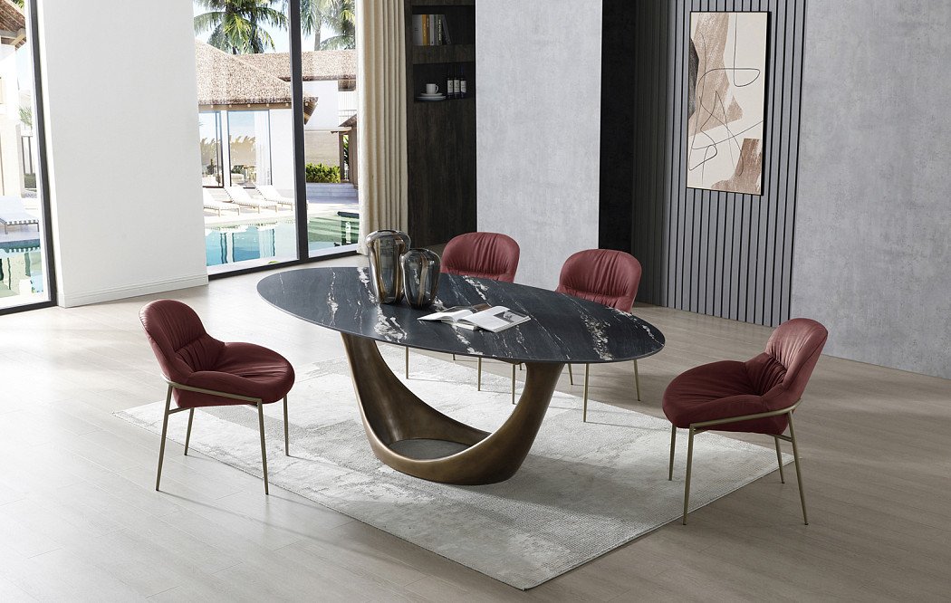 Стол Marseille 240, черная керамика/бронза - фото 2