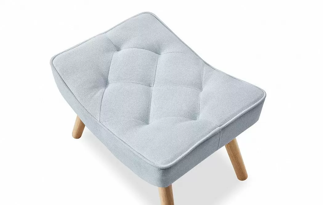 Оттоманка Hygge, голубой/натуральный - фото 6