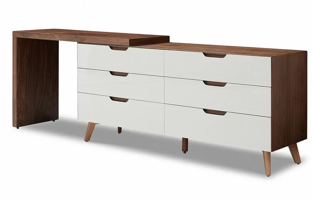 Комплект для спальни Borneo, бежевый/орех/белый - фото 27