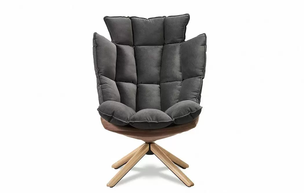 Кресло в стиле Husk, коричневый - фото 4