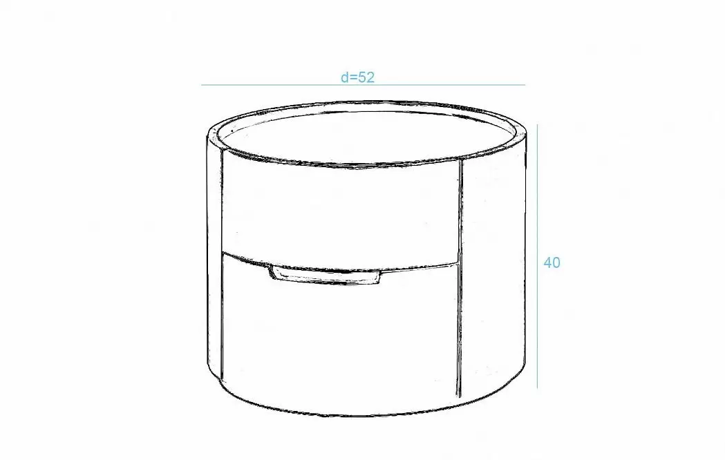 Тумба прикроватная Donna, орех - фото 3