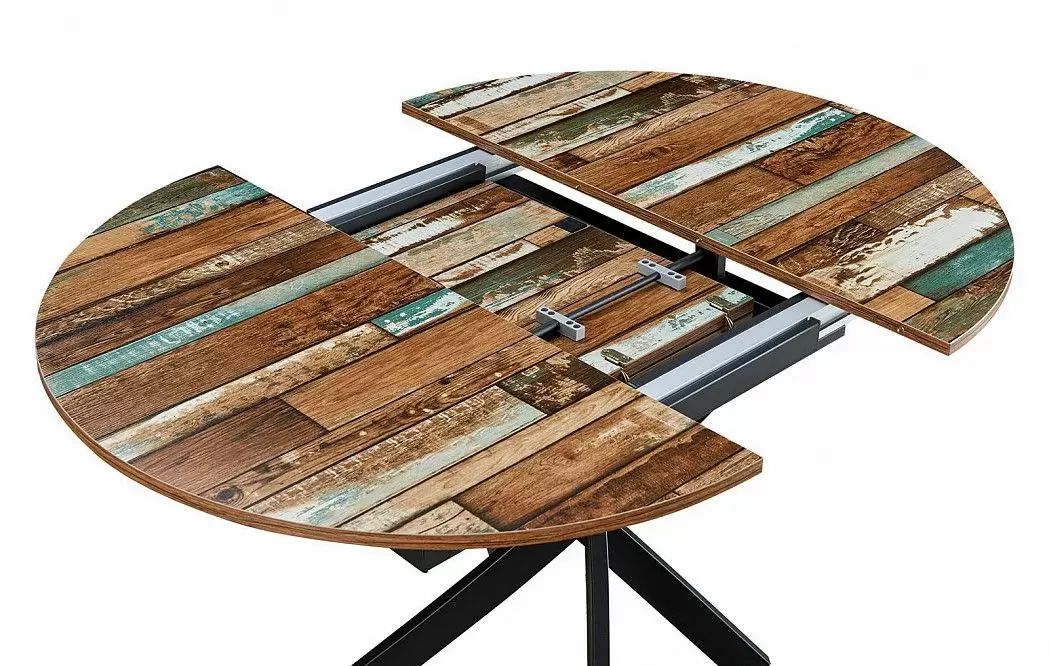 Стол раскладной Charly 100-129, мультиколор/черный - фото 16